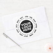 Marquer la date - Logo Calendrier Stickers Blanc (Enveloppe)