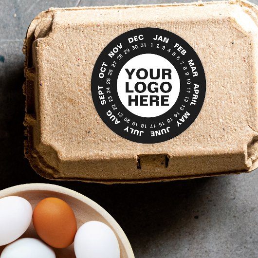 Marquer la date - Logo Stickers Calendrier Noir