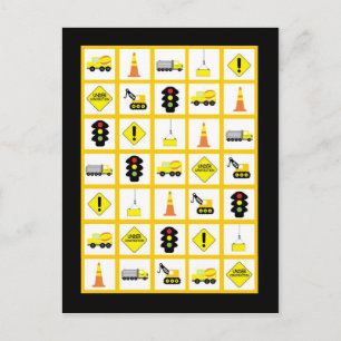 Marques de cartes de bingo Construction