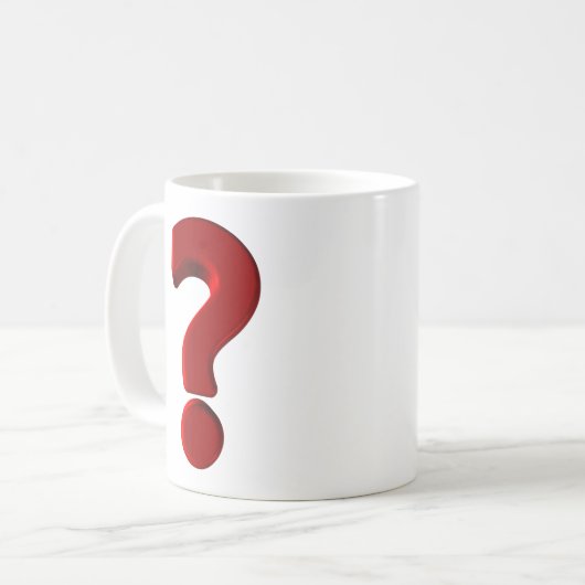 Marques de questions Mug (Devant gauche)