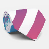 Marques de ski Design Cravate couleur bleu blanc (Roulé)