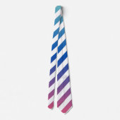Marques de ski Design Cravate couleur bleu blanc (Dos)