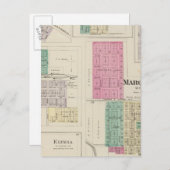 Marquette, Conway, Galva, Elyria, Ames, Kansas Briefkaart (Voorkant / Achterkant)