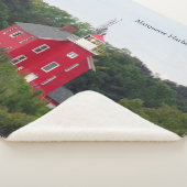 Marquette Harbour Lighthouse sherpa blanket Sherpa Deken (3/4)