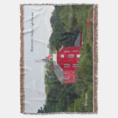 Marquette Harbour Lighthouse woven deken (Voorkant Verticaal)