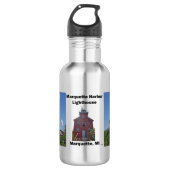 Marquette Harbour Waterfles vuurtoren Waterfles (Voorkant)