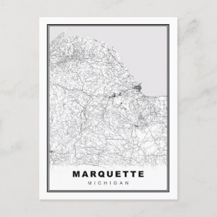 Marquette Map Briefkaart