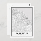 Marquette Map Briefkaart (Voorkant / Achterkant)