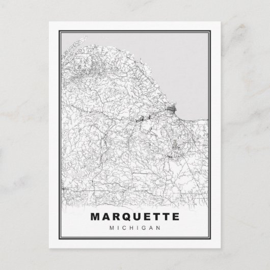 Marquette Map Briefkaart (Voorkant)