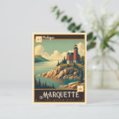 Marquette, Michigan |  Briefkaart (Staand voorkant)