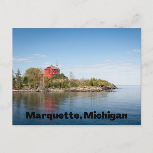 Marquette Michigan Briefkaart (Voorkant)