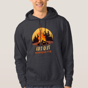 Marquette Michigan Kampvuur Hoodie