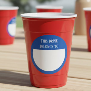 Marqueur d'étiquette de nom de buveur Étiquettes F