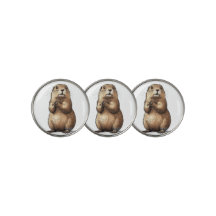 MARQUEURS DE BALL GOLF GOPHER--Ensemble de Trois