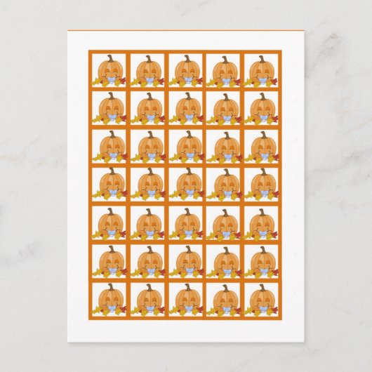 Marqueurs de cartes de bingo Automne Citrouille Ba (Devant)