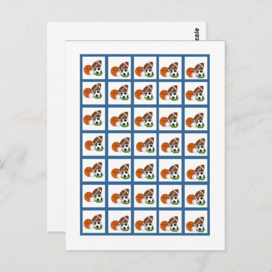 Marqueurs de cartes de bingo bleu étoile (Devant / Derrière)