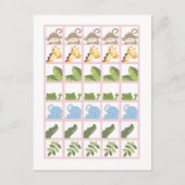 Marqueurs de cartes de bingo Safari Jungle Animaux (Devant)