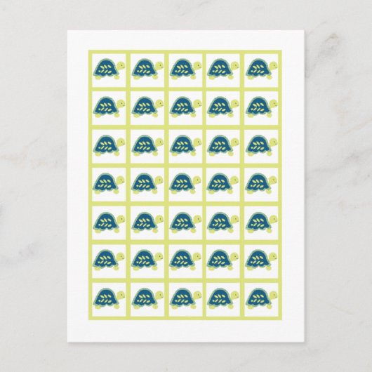 Marqueurs de cartes de bingo Tortues de mer bleues (Devant)