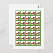 Marqueurs de cartes de bingo Vert étoile (Devant / Derrière)