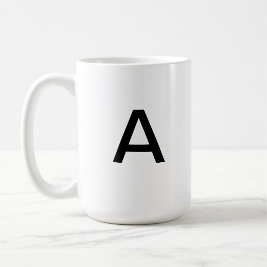 Marquez avec des lettres la tasse d'A (Gauche)
