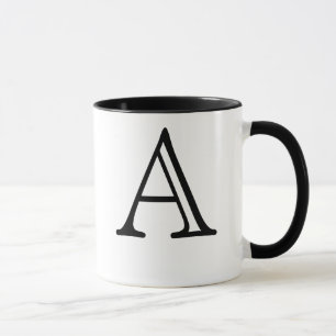 Marquez avec des lettres une tasse