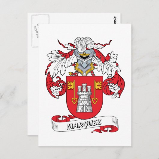 Marquez Family Crest Briefkaart (Voorkant / Achterkant)