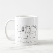 Marquez la tasse de poupée de V (Gauche)