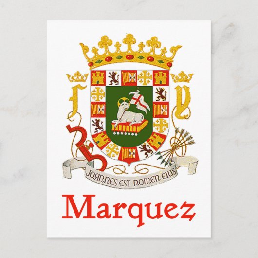 Marquez Shield of Puerto Rico Briefkaart (Voorkant)