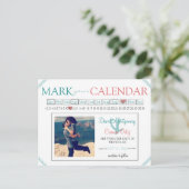 Marquez votre calendrier Carte de sauvegarde de la (Debout devant)