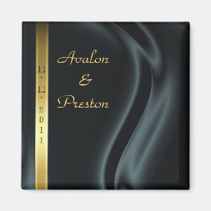 Marquis Black Silk Gold redt de datum magneet