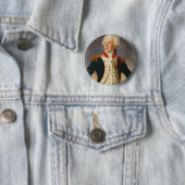 Marquis De Lafayette Portret Ronde Button 5,7 Cm (In situ)