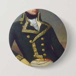 Marquis De Lafayette Portret Ronde Button 7,6 Cm