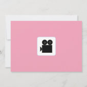 Marquis rose - invitations de partie de film (Dos)