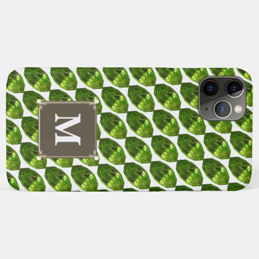 Marquise de coque iphone en pierre verte (Dos (Horizontal))