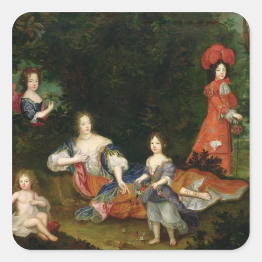 Marquise de Montespan Vierkante Sticker (Voorkant)