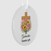 Marraine Fleur de naissance florale Baptême  (devant)