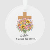 Marraine Fleur de naissance florale Baptême  (dos)