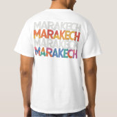 Marrakech: de kleuren van Marokko T-shirt (Achterkant)