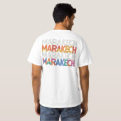 Marrakech: de kleuren van Marokko T-shirt (Achterkant volledig)