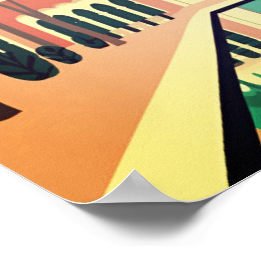 Marrakech en effervescence : Poster d'art mural (Coin)