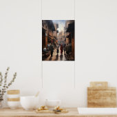 Marrakech Maroc Peinture Art Imprimer Poster (Cuisine)