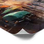 Marrakech Maroc Peinture Art Imprimer Poster (Coin)