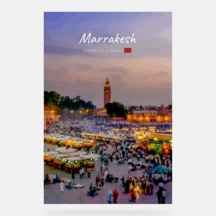 Marrakech, Maroc - Place Jemaa el Fnaa