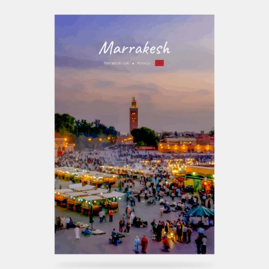 Marrakech, Maroc - Place Jemaa el Fnaa (Recto)
