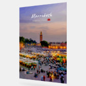 Marrakech, Maroc - Place Jemaa el Fnaa (Angle)