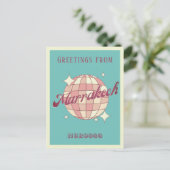 Marrakech Maroc vacances retro Carte postale (Debout devant)