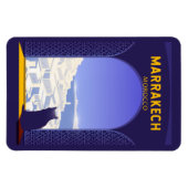Marrakech Marokko Cat Retro Magneet (Horizontaal)