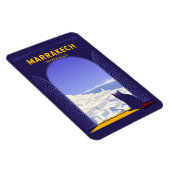 Marrakech Marokko Cat Retro Magneet (Rechterzijde)