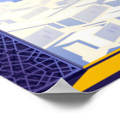 Marrakech Marokko Cat Retro Poster (Hoek)