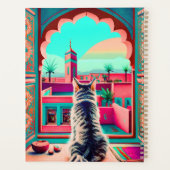 Marrakech Marokko Kat Reizen Toerisme Souvenir Planner (Achterkant)